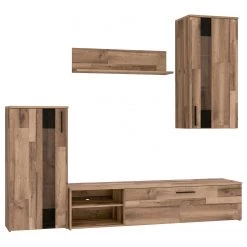 Red Living Ensemble meubles TV Tilsit (4 éléments) - Imitation chêne -Meubles TV muraux Soldes 1000357996 220616 030 DETAILS P000000001000357996