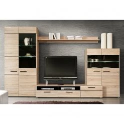 Loftscape Ensemble meubles TV Taradale (4 élém.) - Avec éclairage inclus - Imitation chêne Sonoma