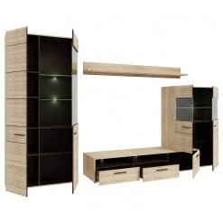 Loftscape Ensemble meubles TV Taradale (4 élém.) - Avec éclairage inclus - Imitation chêne Sonoma -Meubles TV muraux Soldes 1000357998 220616 040 DETAILS P000000001000357998