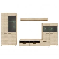 Loftscape Ensemble meubles TV Taradale (4 élém.) - Avec éclairage inclus - Imitation chêne Sonoma -Meubles TV muraux Soldes 1000357998 220616 050 DETAILS P000000001000357998
