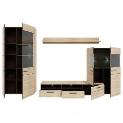 Loftscape Ensemble meubles TV Taradale (4 élém.) - Avec éclairage inclus - Imitation chêne Sonoma -Meubles TV muraux Soldes 1000357998 220616 060 DETAILS P000000001000357998