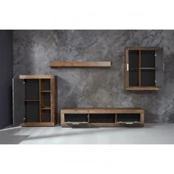 Trendteam Ensemble meubles TV jazz I (4 éléments) - Imitation bois ancien / Anthracite -Meubles TV muraux Soldes 1000362848 220623 022 MOOD DETAILS P000000001000362848 mood