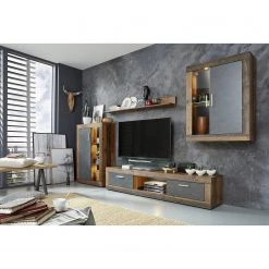 Trendteam Ensemble meubles TV jazz I (4 éléments) - Imitation bois ancien / Anthracite -Meubles TV muraux Soldes 1000362848 220623 023 MOOD DETAILS P000000001000362848 mood