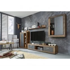 Trendteam Ensemble meubles TV jazz I (4 éléments) - Imitation bois ancien / Anthracite -Meubles TV muraux Soldes 1000362848 220623 024 MOOD DETAILS P000000001000362848 mood