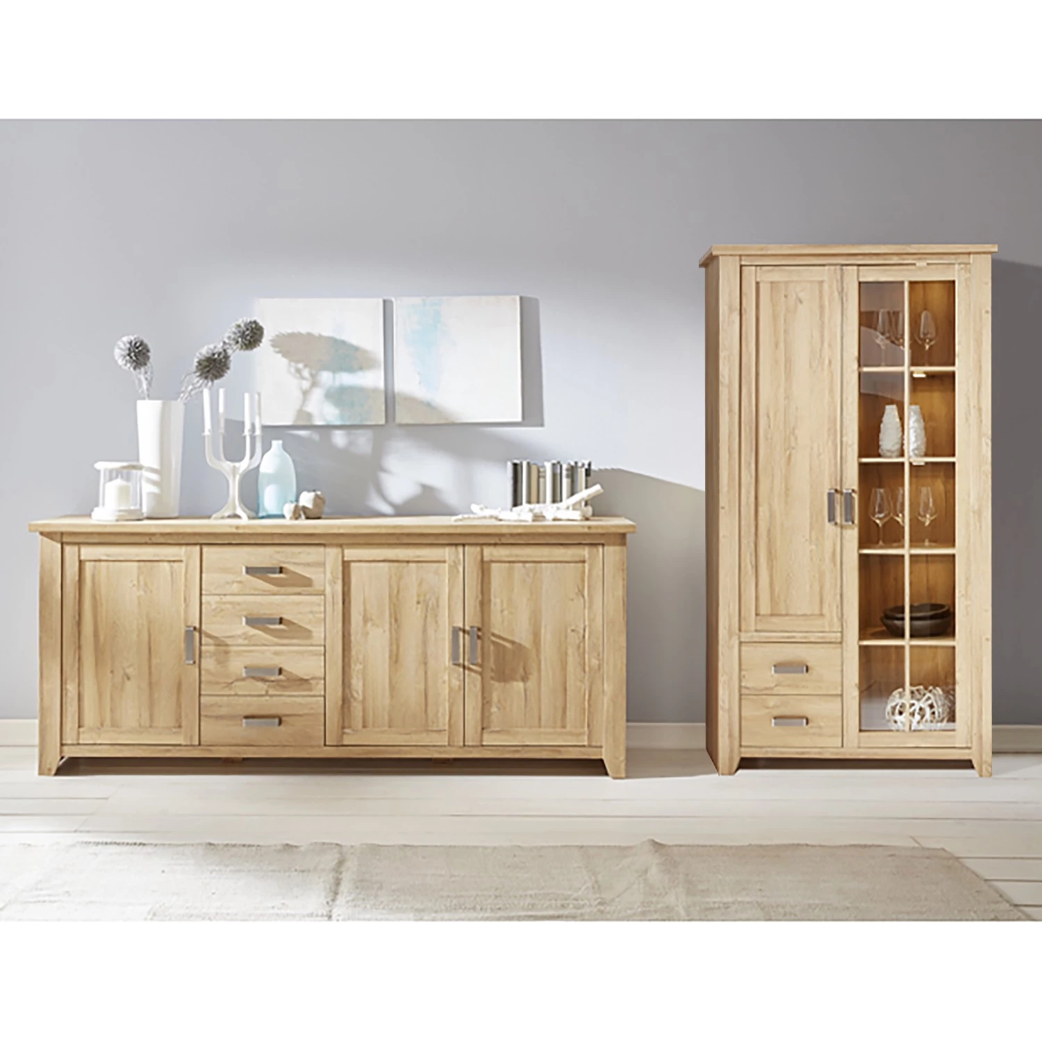 Trendteam Ensemble meubles TV Canyon (2 éléments) - Imitation vieux chêne 3 Trendteam Ensemble meubles TV Canyon (2 éléments) - Imitation vieux chêne