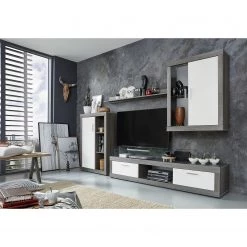 Trendteam Ensemble meubles TV jazz I (4 éléments) - Imitation chêne gris / Blanc 23 Trendteam Ensemble meubles TV jazz I (4 éléments) - Imitation chêne gris / Blanc -Meubles TV muraux Soldes 1000362858 220623 024 MOOD DETAILS P000000001000362858 mood