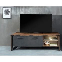 Trendteam Ensemble meubles TV Prime I (3 éléments) - Imitation béton / Imitation vieux bois 25 Trendteam Ensemble meubles TV Prime I (3 éléments) - Imitation béton / Imitation vieux bois -Meubles TV muraux Soldes 1000362861 220623 026 MOOD DETAILS P000000001000362861 mood