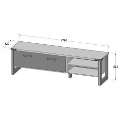 Trendteam Ensemble meubles TV Prime I (3 éléments) - Imitation béton / Imitation vieux bois 32 Trendteam Ensemble meubles TV Prime I (3 éléments) - Imitation béton / Imitation vieux bois -Meubles TV muraux Soldes 1000362861 220623 501 SKETCH DETAILS P000000001000362861 sketch