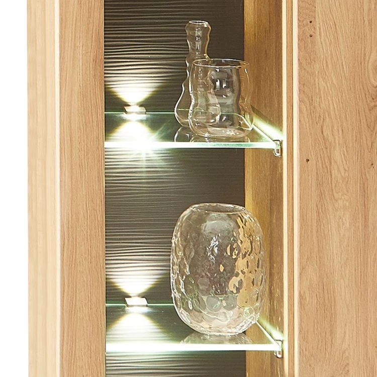 Naturoo Ensemble de meubles Macoun (4 éléments) - Avec éclairage - Partiellement en chêne sauvage massif 4 Naturoo Ensemble de meubles Macoun (4 éléments) - Avec éclairage - Partiellement en chêne sauvage massif – Image 2