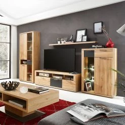 Naturoo Ensemble de meubles Macoun (4 éléments) - Avec éclairage - Partiellement en chêne sauvage massif 16 Naturoo Ensemble de meubles Macoun (4 éléments) - Avec éclairage - Partiellement en chêne sauvage massif -Meubles TV muraux Soldes innostyle wohnen 10 01 17 4491232