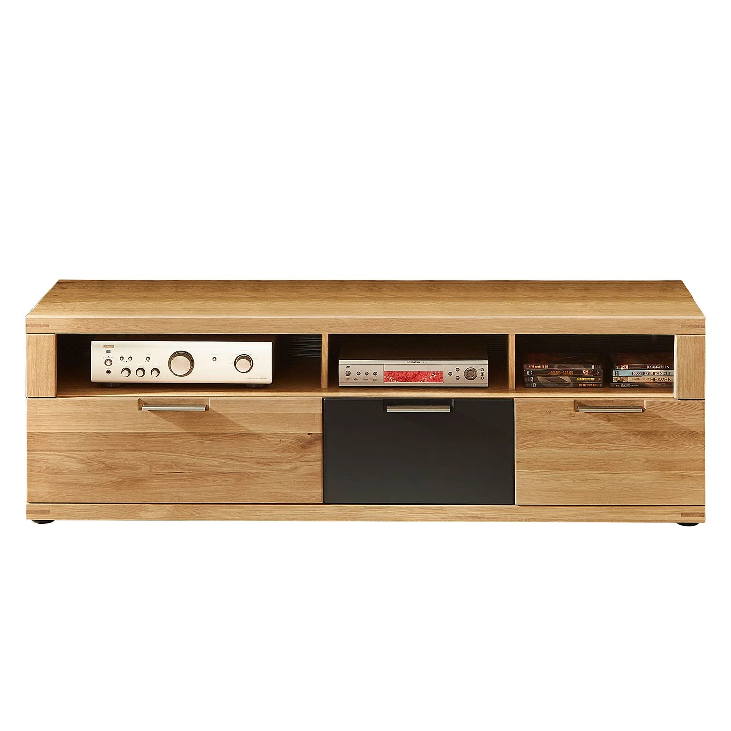 Naturoo Ensemble de meubles Macoun (4 éléments) - Avec éclairage - Partiellement en chêne sauvage massif 7 Naturoo Ensemble de meubles Macoun (4 éléments) - Avec éclairage - Partiellement en chêne sauvage massif – Image 5