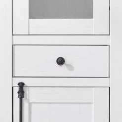 Maison Belfort Ensemble mural Geestland II - 4 éléments - Imitation pin blanc -Meubles TV muraux Soldes standvitrine geestland pinie weiss dekor 4535448