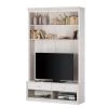 Maison Belfort Meuble TV Lillehammer II - Epicéa blanc -Meubles TV muraux Soldes tv lowboard lillehammer ii kiefer massiv weiss 1053930