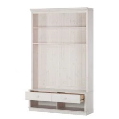 Maison Belfort Meuble TV Lillehammer II - Epicéa blanc -Meubles TV muraux Soldes tv lowboard lillehammer ii kiefer massiv weiss 1053942