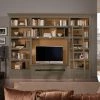Maison Belfort Ensemble TV Azjana I - Granite / Pin couleur miel - Avec échelle -Meubles TV muraux Soldes tv wand azjana i pinie teilmassiv granit pinie honig mit leiter 3391529