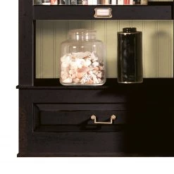 Maison Belfort Ensemble TV Azjana I - Noir / Pin crème - Avec échelle -Meubles TV muraux Soldes tv wand azjana i pinie teilmassiv schwarz pinie creme mit leiter 3391401