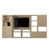 Loftscape Ensemble mural TV Emporior I - Imitation chêne