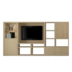 Loftscape Ensemble mural TV Emporior I - Imitation chêne