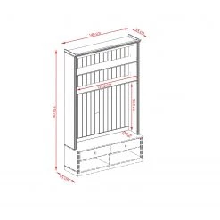 Maison Belfort Meuble TV Lillehammer II - Epicéa naturel -Meubles TV muraux Soldes tv wand lillehammer i kiefer massiv kiefer 5074136