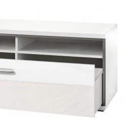 Loftscape Ensemble mural Arco II (4 éléments) - Blanc brillant / Gris -Meubles TV muraux Soldes wohnwand arco ii 4 teilig hochglanz weiss grau 4710592