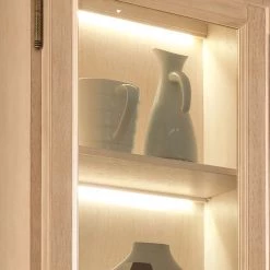 Ridgevalley Meuble TV Breddin (5 éléments) - Pin massif - Sans éclairage -Meubles TV muraux Soldes wohnwand breddin 5 teilig pinie massiv 454805