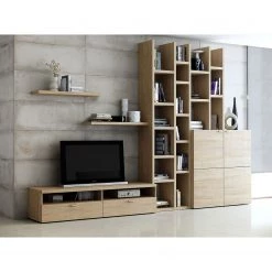 Loftscape Ensemble de meubles TV Emporior i - Imitation chêne de Sonoma