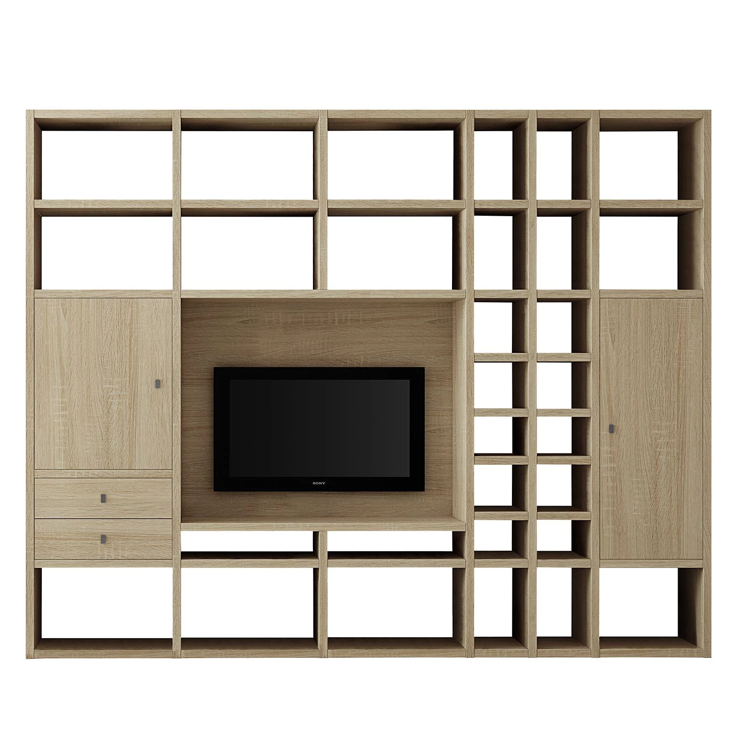 Loftscape Ensemble de meubles TV Emporior II - Imitation chêne de Sonoma 4 Loftscape Ensemble de meubles TV Emporior II - Imitation chêne de Sonoma – Image 2