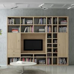 Loftscape Ensemble de meubles TV Emporior II - Imitation chêne de Sonoma