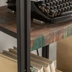 Red Living Ensemble mural Factory - Manguier massif / Métal - Marron vintage -Meubles TV muraux Soldes wohnwand factory 3 teilig mango massiv metall vintage braun 3600929