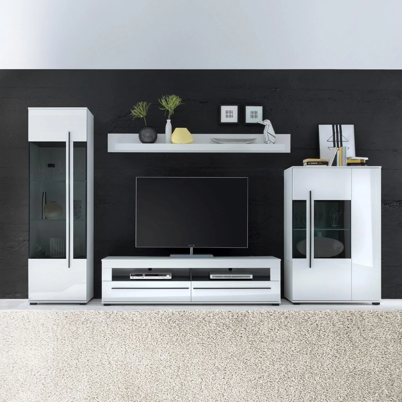 Roomscape Ensemble mural Farson (4 éléments) - Blanc brillant / Blanc 6 Roomscape Ensemble mural Farson (4 éléments) - Blanc brillant / Blanc – Image 4