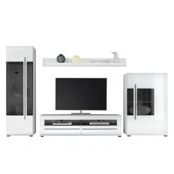 Roomscape Ensemble mural Farson (4 éléments) - Blanc brillant / Blanc 9 Roomscape Ensemble mural Farson (4 éléments) - Blanc brillant / Blanc -Meubles TV muraux Soldes wohnwand farson 4 teilig hochglanz weiss weiss 3696689