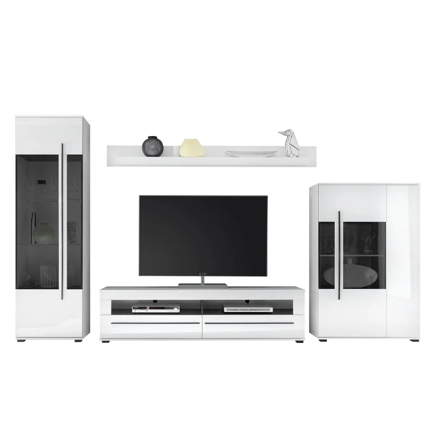 Roomscape Ensemble mural Farson (4 éléments) - Blanc brillant / Blanc 4 Roomscape Ensemble mural Farson (4 éléments) - Blanc brillant / Blanc – Image 2