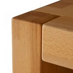 Ars Natura Meuble TV Majona - Duramen de hêtre -Meubles TV muraux Soldes wohnwand majona 4 teilig inkl beleuchtung kernbuche massiv 980758