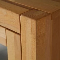 Ars Natura Meuble TV Majona - Duramen de hêtre -Meubles TV muraux Soldes wohnwand majona 4 teilig inkl beleuchtung kernbuche massiv 980766