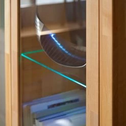 Ars Natura Meuble TV Majona - Duramen de hêtre -Meubles TV muraux Soldes wohnwand majona 4 teilig inkl beleuchtung kernbuche massiv 980790