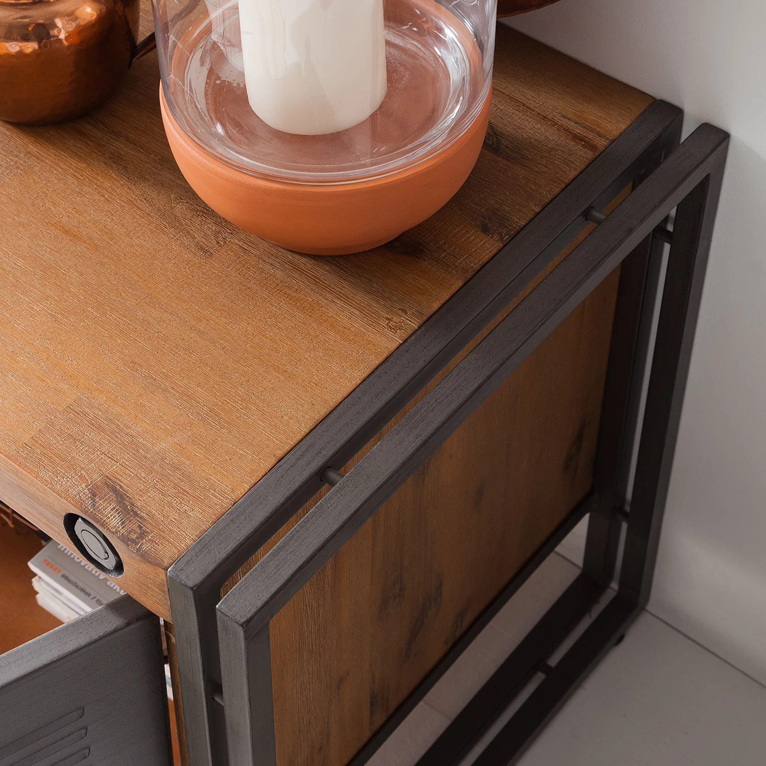 Ars manufacti Buffet Manchester II - Acacia massif / Métal 7 Ars manufacti Buffet Manchester II - Acacia massif / Métal – Image 5