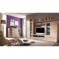 Mooved Meuble TV Rindby (5 éléments) - Avec éclairage - Imitation chêne Sonoma 13 Mooved Meuble TV Rindby (5 éléments) - Avec éclairage - Imitation chêne Sonoma -Meubles TV muraux Soldes wohnwand rindby 5 teilig inkl beleuchtung eiche sonoma dekor 4436088