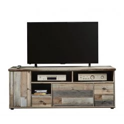 Red Living Meuble TV Tapara - 4 éléments - Marron / Gris -Meubles TV muraux Soldes wohnwand tapara ii braun grau 4383696